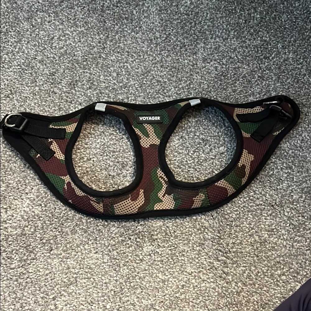 Camo Double-Dog Harness - Green/Brown